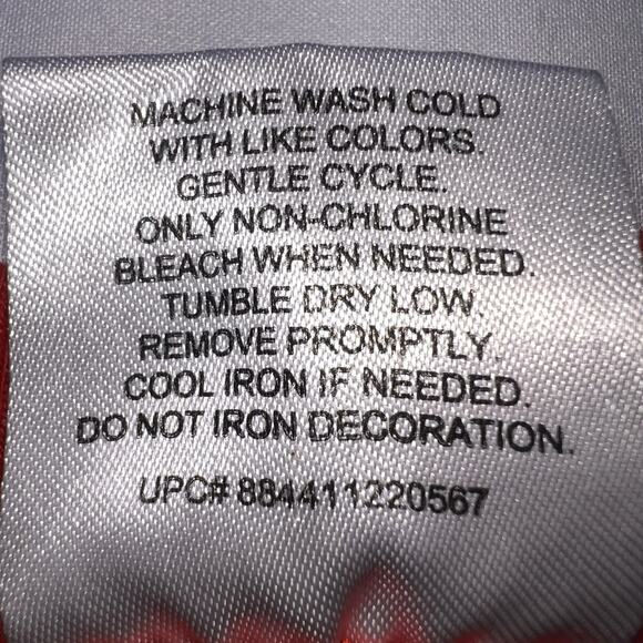 Looney Tunes Sweatshirt Youth Size XL 15-17 Red Wrap Around Graphic Pullover - Picture 6 of 14